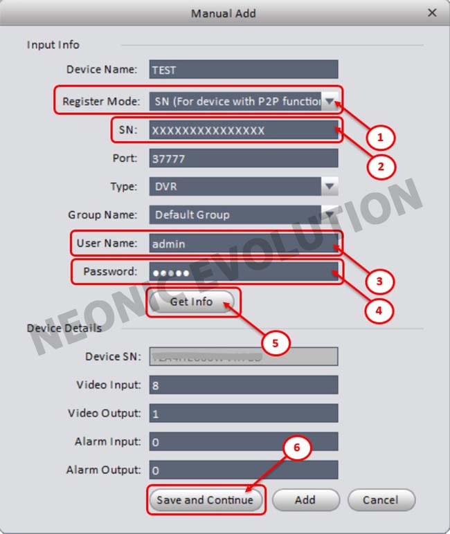 การใช้งานโปรแกรม Smart PSS บน PC ดูภาพออนไลน์ DVR, NVR (Dahua) โดยใช้ รหัส SN: จากมือถือ