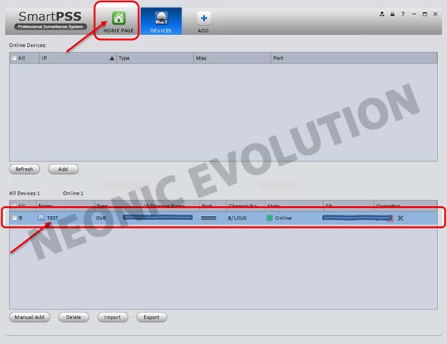 การใช้งานโปรแกรม Smart PSS บน PC ดูภาพออนไลน์ DVR, NVR (Dahua) โดยใช้ รหัส SN: จากมือถือ
